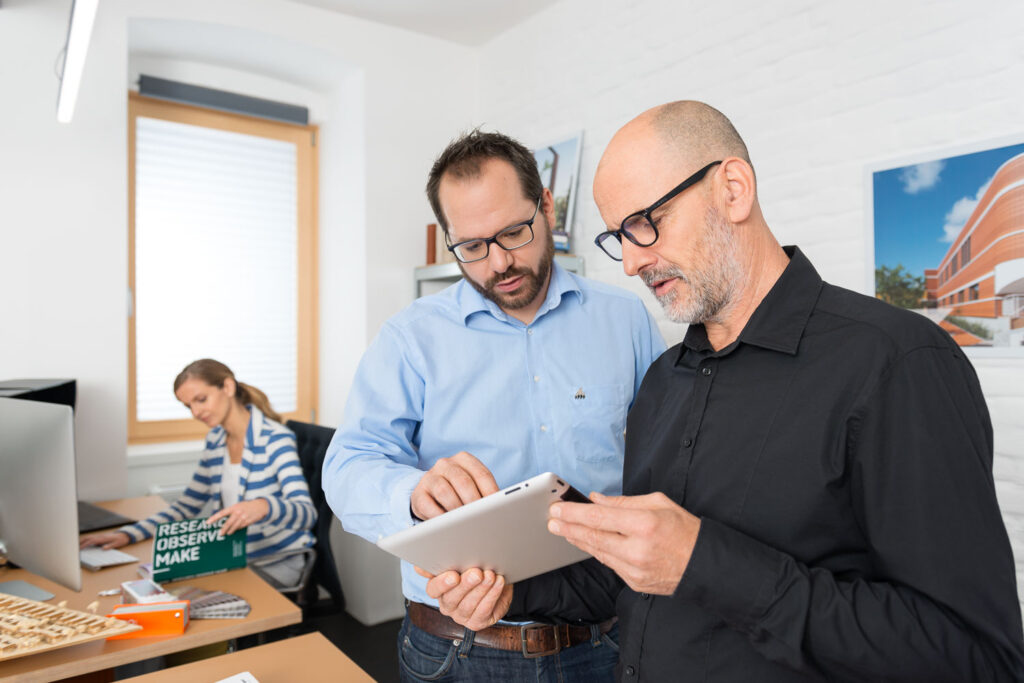 Architects in their office
