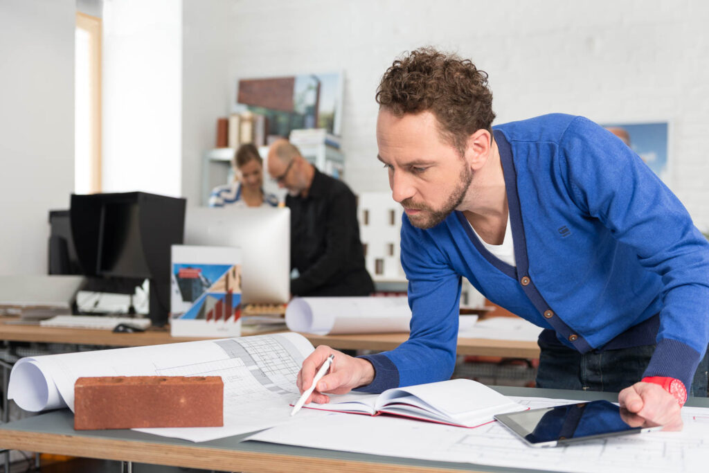 Architects in their office